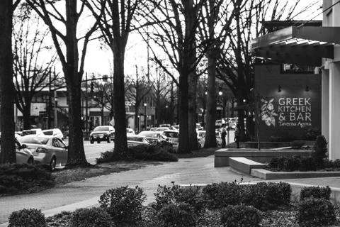 Sidewalk Cafe 库存照片