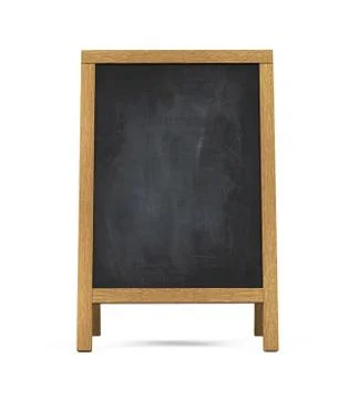 Sidewalk Chalkboard Isolated Illustrazione stock
