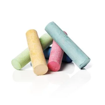Sidewalk chalks Stock Photos