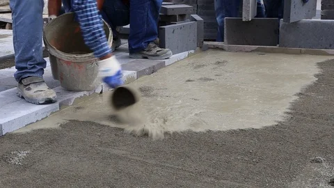 Sidewalk  Construction Video stock 98952033