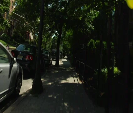 Sidewalk Flight  01 Stock Footage 479670