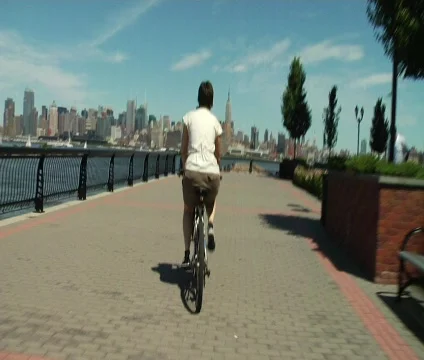 Sidewalk Flight  02 Stock Footage 479682