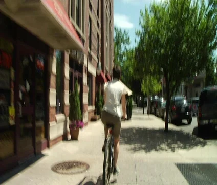 Sidewalk Flight  03 Stock Footage 479696