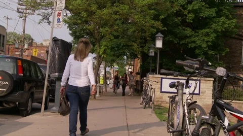 Sidewalk Stock Footage 8557634
