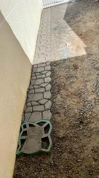 Sidewalk paving Stock Photos