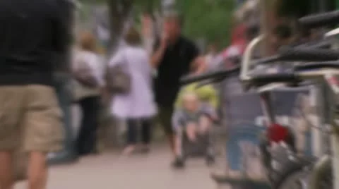 Sidewalk-people fx Stock Footage 11602749