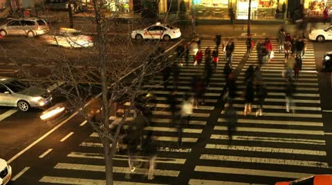 Sidewalk seoul Stock Footage 10788175