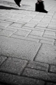 Sidewalk, steps. Stock Photos