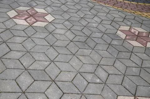 Sidewalk tile Stock Photos