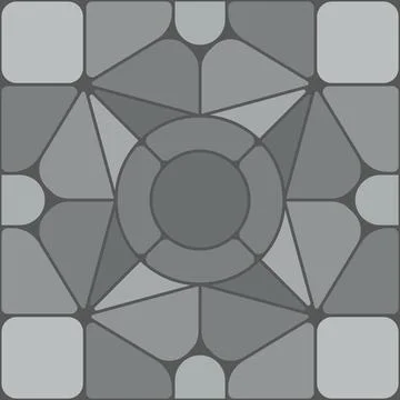 Sidewalk tile stone, grey pavement pattern Stock Illustration