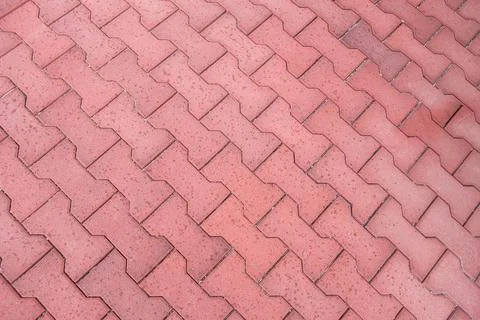 Sidewalk tile top view. Stock Photos