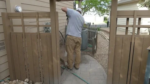 Sidewalk Wash Stockbeeldmateriaal 123396708