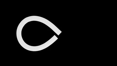 Sideways loading sign looking like a numeric eight laid down Stock Footage 254787652