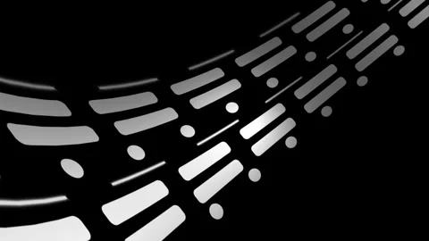 Sideways movement of white geometric lines, circles, and straight lines Video stock 309869891