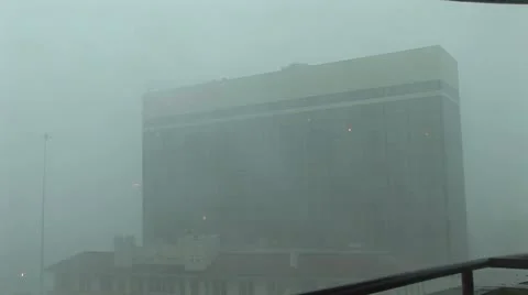 Sideways Rain Storm Stock Footage 12653098