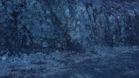 Sideways shot along a Rockface Stock Footage 163259965