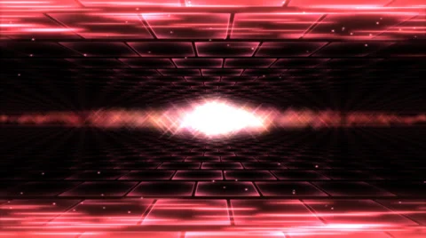 Sideways Travel Light Animation - Loop Red Stock Footage 38600130