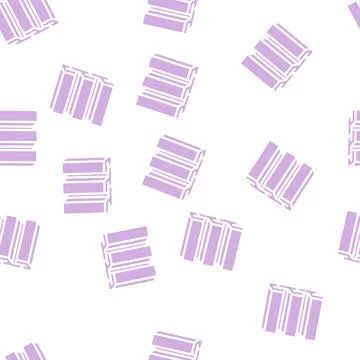 Siding building material glyph vector seamless pattern Stock Illustration