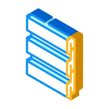 Siding building material isometric icon vector illustration Ilustración de archivo