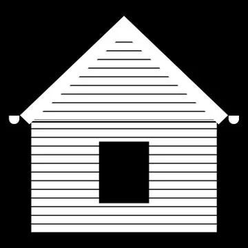 Siding front   it is the white color icon . Stock Illustration