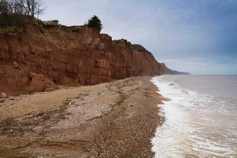 Sidmouth beach Stock Photos
