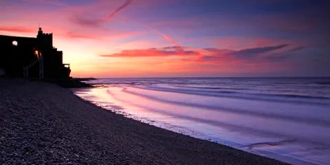 Sidmouth in devon by sunlight Stock Photos