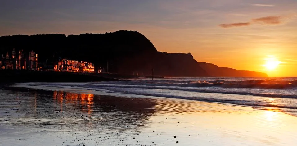 Sidmouth in devon by sunlight Stock Photos