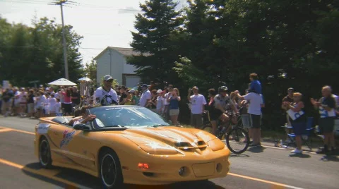SIDNEY CROSBY PARADE Stock Footage 580609