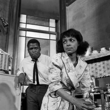 Sidney Poitier;Ruby Dee, New York, USA Stock Photos