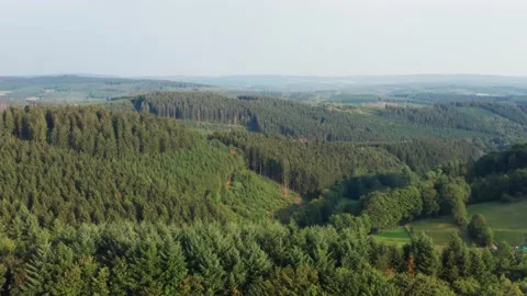 The siegerland forest mountains in germany Stock-Footage 148428964