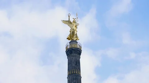 Siegessäule camera motion Stock Footage 32963224