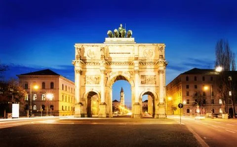 The Siegestor Stock Photos