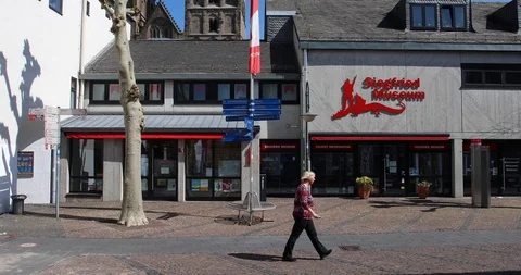 Siegfried museum Xanten Stock Footage 128693416