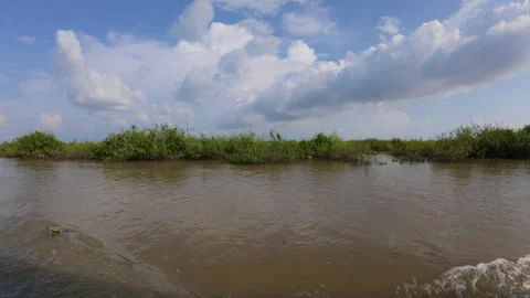 Siem Reap Kompong Phluk Floating Village Stock Footage 306015887