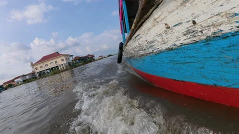 Siem Reap Kompong Phluk Floating Village Stock Footage 306047164
