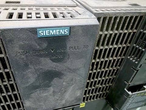 Siemens Electrical Equipment Key Components for Industrial Use Stock Photos