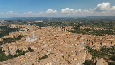 Siena Aereal Stock Footage 98958171