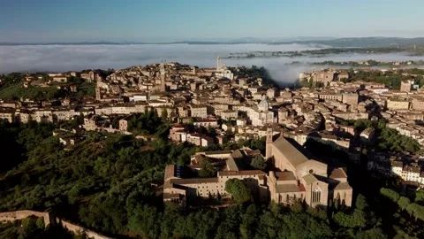 Siena aereal view by drone Stock Footage 138876367