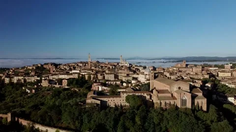 Siena aereal view by drone Video stock 138877006