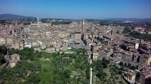 Siena aereal view Stock Footage 66779194