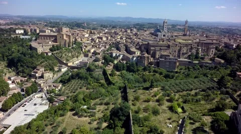 Siena aereal view Stock Footage 66779956