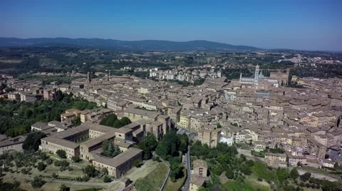 Siena aereal view Stock Footage 66780216