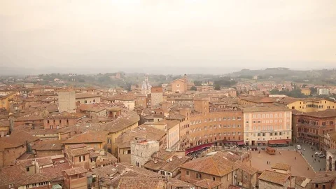 Siena aerial view Stock Footage 72903130