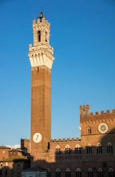 Siena bell tower Stock Photos