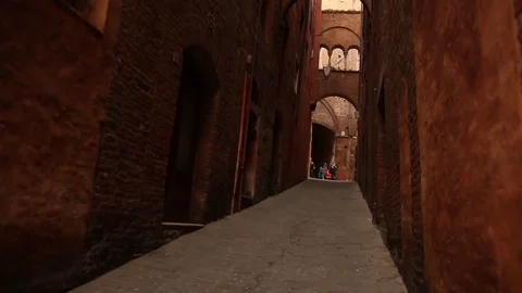 Siena bricks architecture Stock Footage 72903118