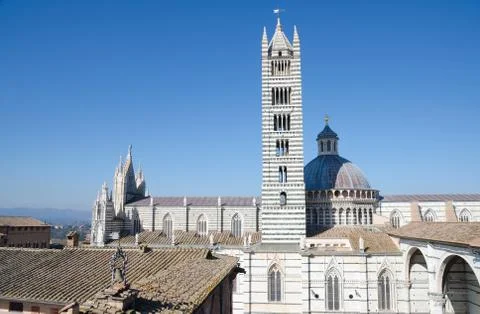 Siena Cathedral From Above Stock Photos