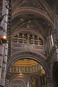 Siena cathedral ceiling Stock Photos