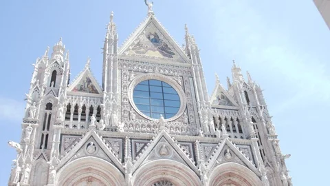 Siena Cathedral Close External Stock Footage 90920295