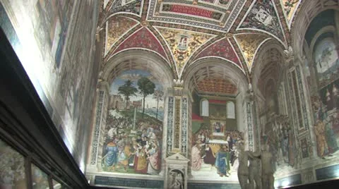 Siena Cathedral Stock Footage 12454058