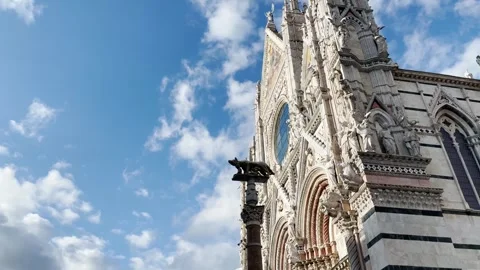 Siena Cathedral Gothic Cathedral Facade Stock Footage 275417855
